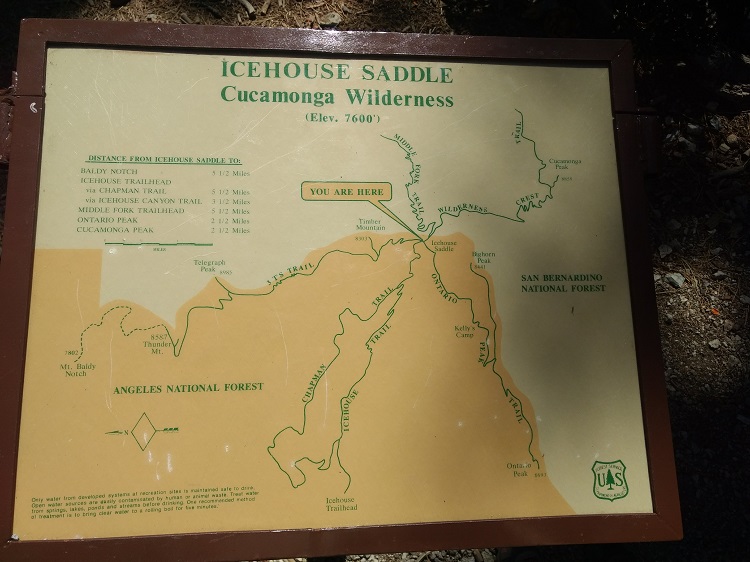 Cucamonga Peak, Bighorn Peak, Ontario Peak, Hiking Trail Guide